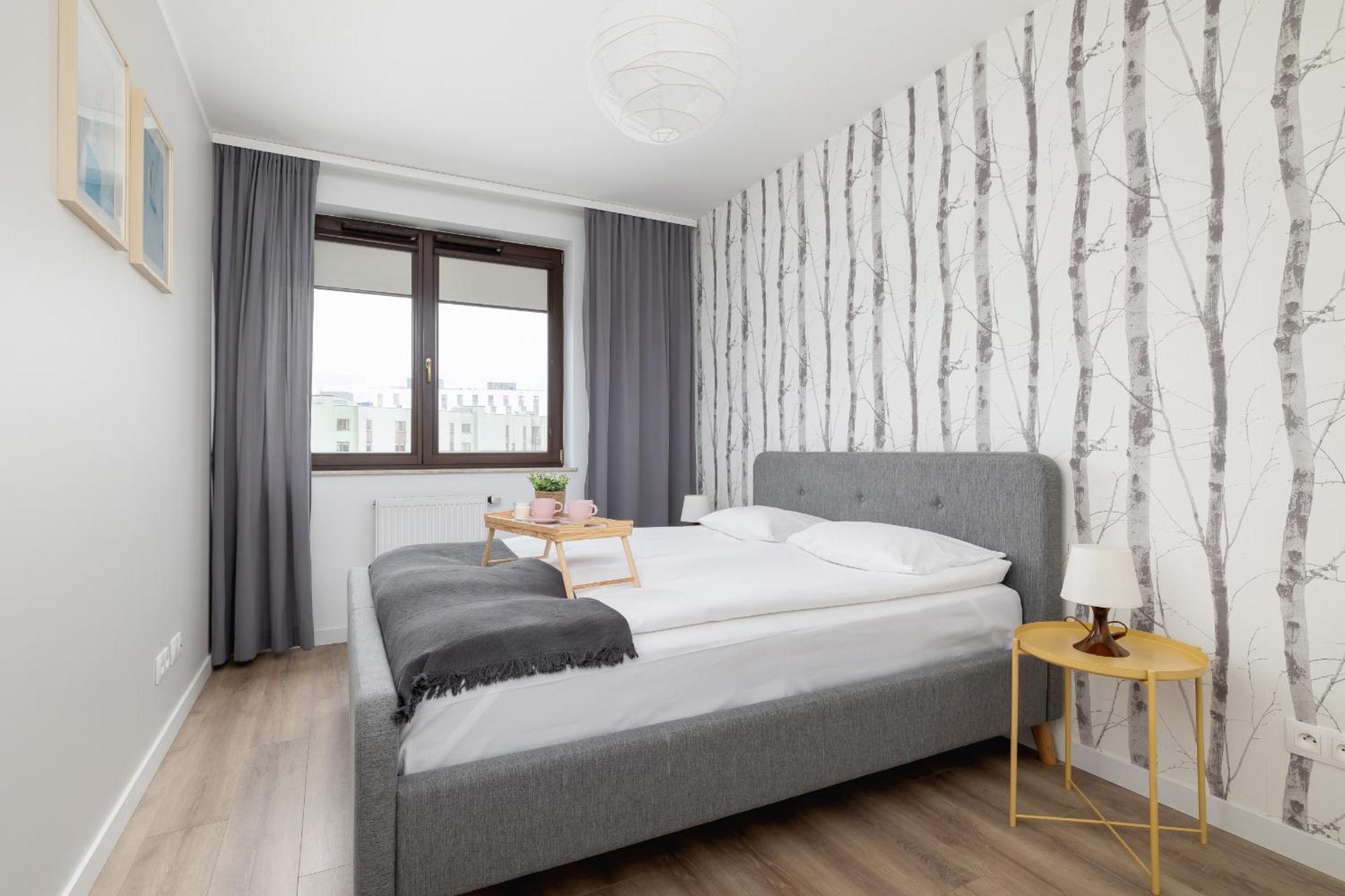Subtle Grey With Furnished Balcony And Parking In By Renters *