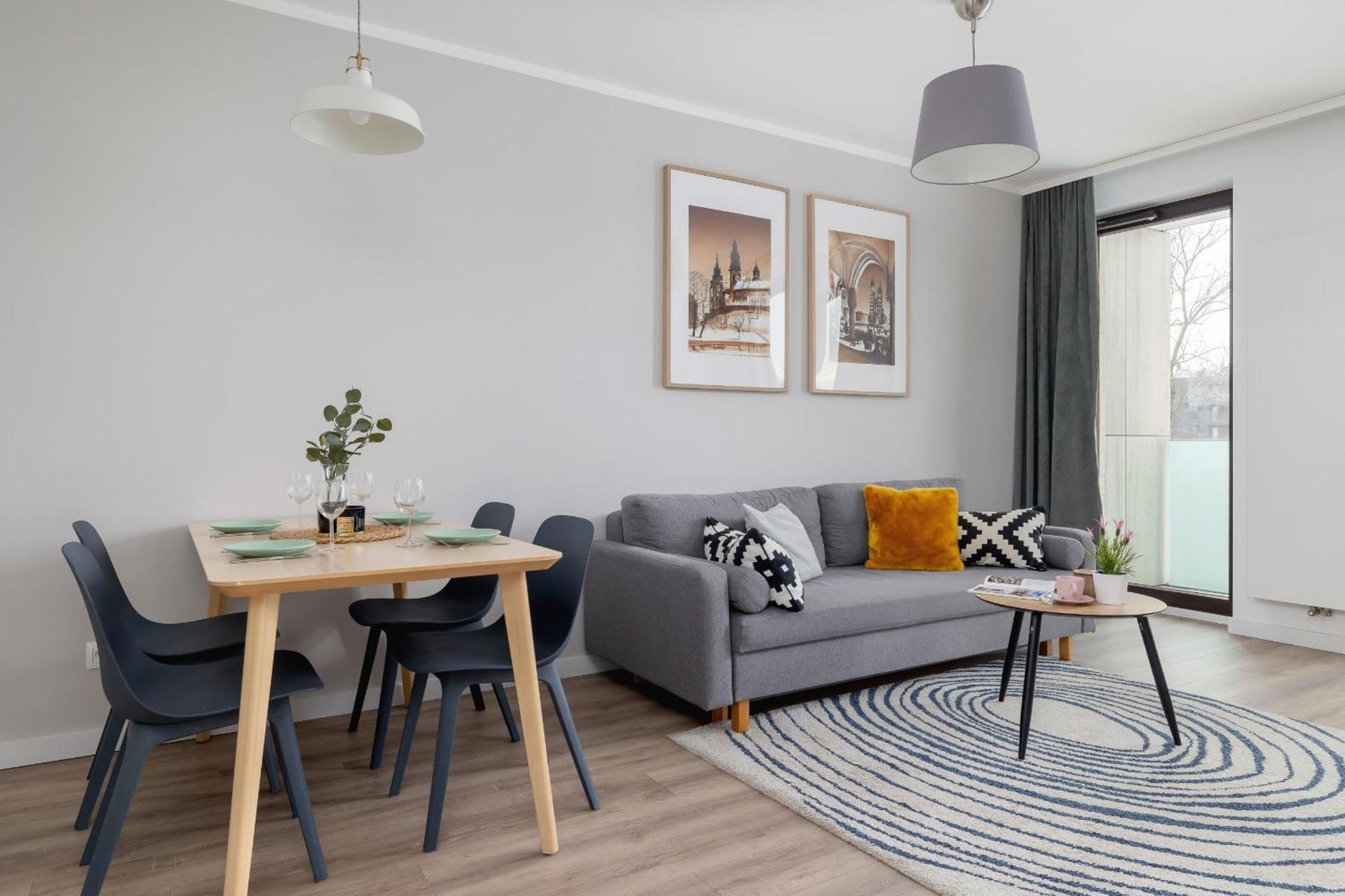 Apartament Subtle Grey With Furnished Balcony And Parking In By Renters *